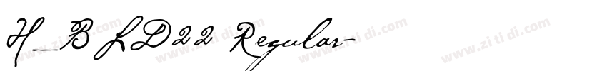 H_BLD22 Regular字体转换